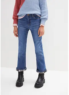 Stretchiga termojeans med bootcut, bonprix