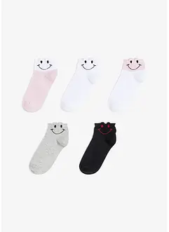 Korta sockor med ekologisk bomull (5 par), bonprix