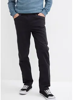 Dra på-byxa av ren bomull, Regular Fit, Straight (2-pack), bonprix