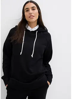 Sweatshirt med huva, bonprix