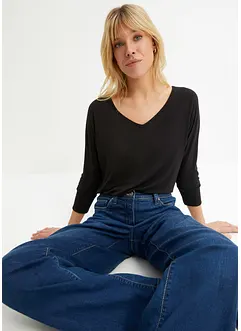 Oversizetopp av viskos med mjukt fall, bonprix