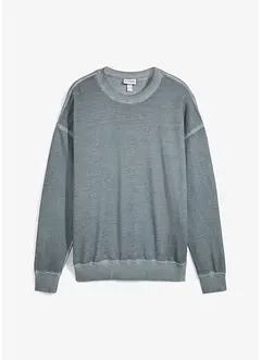 Sweatshirt med tvättad look, loose fit, bonprix