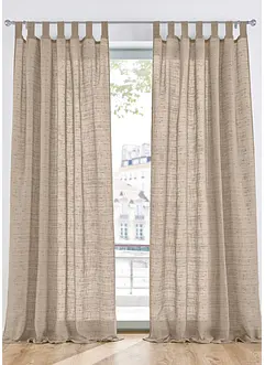 Gardin med linnelook (1-pack), bonprix