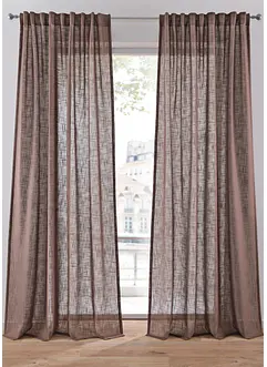 Gardin med struktur (2-pack), bonprix