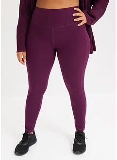 Sportleggings med mobilficka, snabbtorkande, bonprix