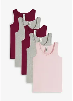 Linne med mjuk bomull (5-pack), bonprix