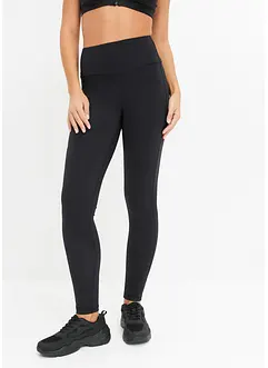 Sportleggings med mobilficka, snabbtorkande, bonprix