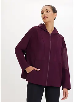 Funktionssportjacka med mesh, oversized, bonprix