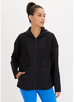 Funktionssportjacka med mesh, oversized, bonprix