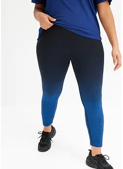 Sömlösa leggings med olika färgnyanser, snabbtorkande, bonprix