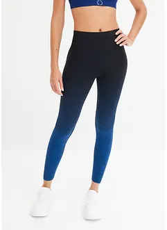 Sömlösa leggings med olika färgnyanser, snabbtorkande, bonprix