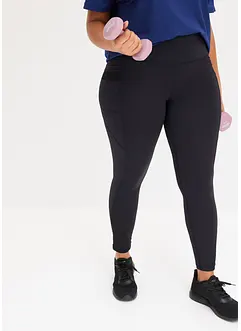 Sportleggings med mesh och mobilficka, bonprix