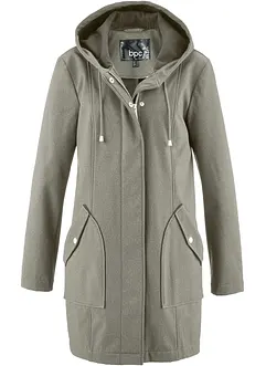 Softshellparkas med huva, bonprix