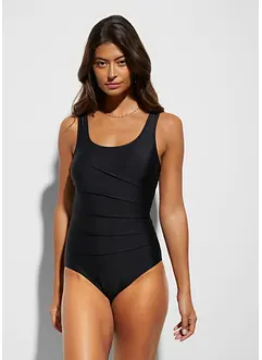 Baddräkt med prydnadsveck och lätt formande effekt, bonprix