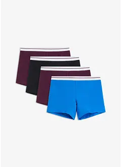 Boxertrosa i mellanlång modell med ekologisk bomull (4-pack), bonprix