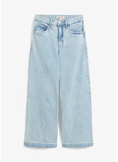 Wide Leg Jeans High Waist, cropped, bonprix