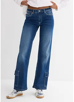 Cargo Jeans Mid Waist, bonprix