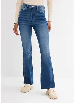 Bootcutjeans med hög midja och mjuk stretch, bonprix