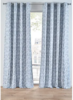 Gardinlängd i jacquard med bladmotiv (1-pack), bonprix