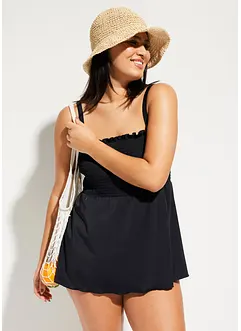 Smockad bandåtankini (2 delar), bonprix