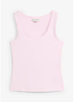 Ribbstickat linne i mjuk viskos, bonprix