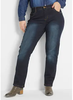 Slim Straight Jeans Mid Waist, Stretch, bonprix