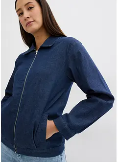 Jeansjacka i lumbermodell med dragkedja, bonprix