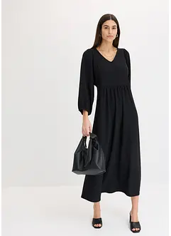 Midiklänning av jersey med struktur, bonprix