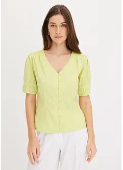 Blus med puffärmar, bonprix