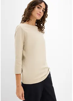 T-shirt av tjock ekologisk bomull, bonprix