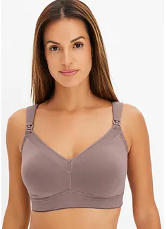 Amningsbehå utan bygel med ekologisk bomull (2-pack), bonprix