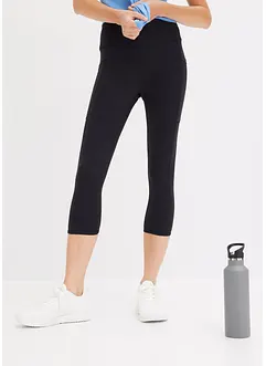 Snabbtorkande sportleggings i caprimodell med mobilficka, bonprix