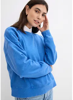 Oversizesweatshirt av mjuk materialmix med bomull och viskos, bonprix