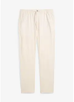 Chinos med linneandel, Regular Fit, Straight, bonprix