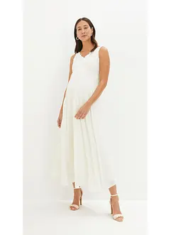 Mammbröllopsklänning av spets, satin och georgette, bonprix