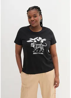 Kortärmad T-shirt i ekologisk bomull, bonprix