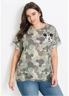 Kamouflagemönstrad T-shirt med Musse Pigg, Disney