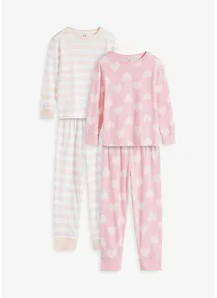 Pyjamas med ekologisk bomull (Set i 4 delar), bonprix