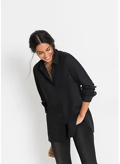 Skjortblus i mjuk viskos, bonprix