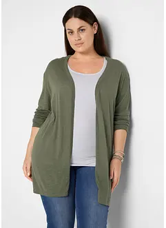 Lång cardigan utan knäppning, bonprix