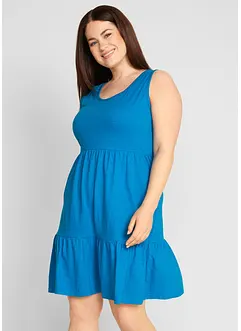 Jerseyklänning av ren bomull, bonprix