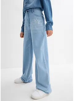 Wide Leg Jeans med medelhög midja, bonprix