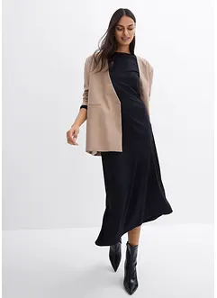 Asymmetrisk midiklänning i viskosmix, bonprix