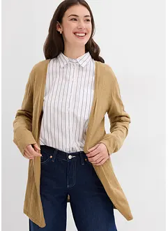 Cardigan i slubgarn av bomull, bonprix