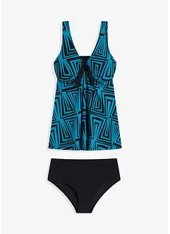 Lång tankini med återvunnen polyamid (2 delar), bonprix
