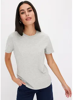 Topp med stickad mudd och glittrande garn, bonprix