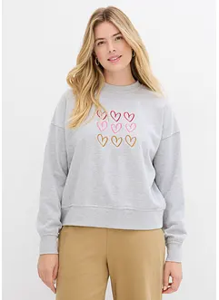 Sweatshirt i bomullsmix, bonprix