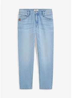 Stretchjeans i kraftig denim med avsmalnande ben, Loose Fit, bonprix