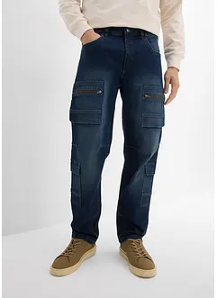 Loose Fit Cargo Jeans, Straight, bonprix