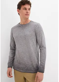 Långärmad T-shirt i ekologisk bomull (2-pack), bonprix